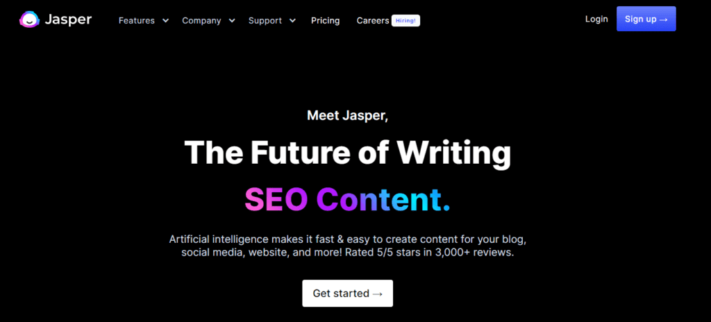 Jasper homepage