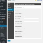 Configuração de links automáticos de palavras-chave