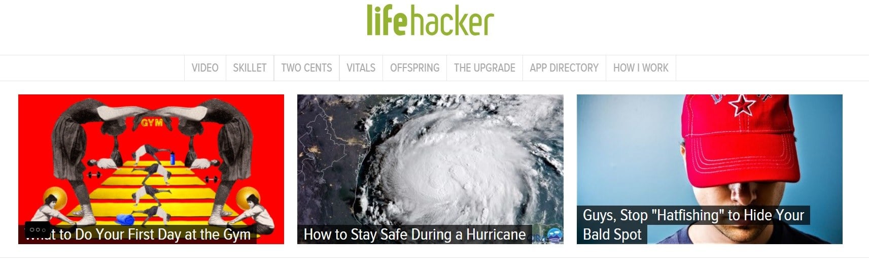 Lifehacker homepage