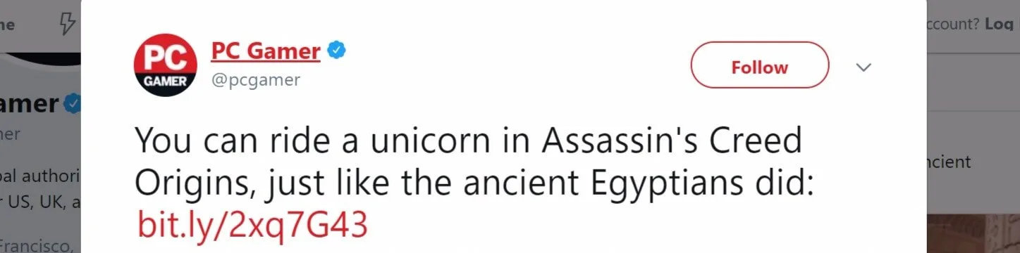 Twitter social media post