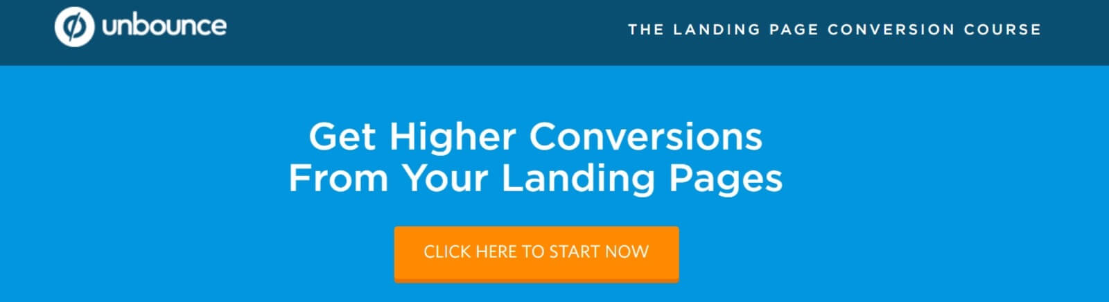 The Unbounce landing page