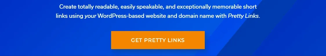 Um efeito de desvanecimento de imagem na página inicial do PrettyLinks