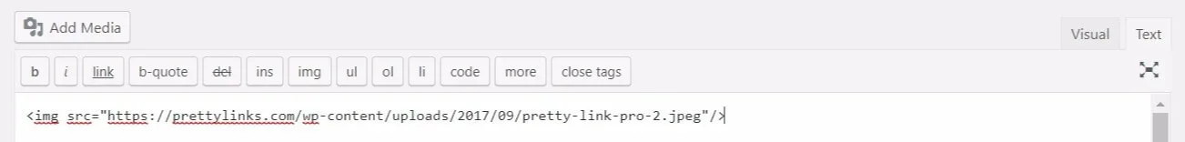 O código para uma imagem