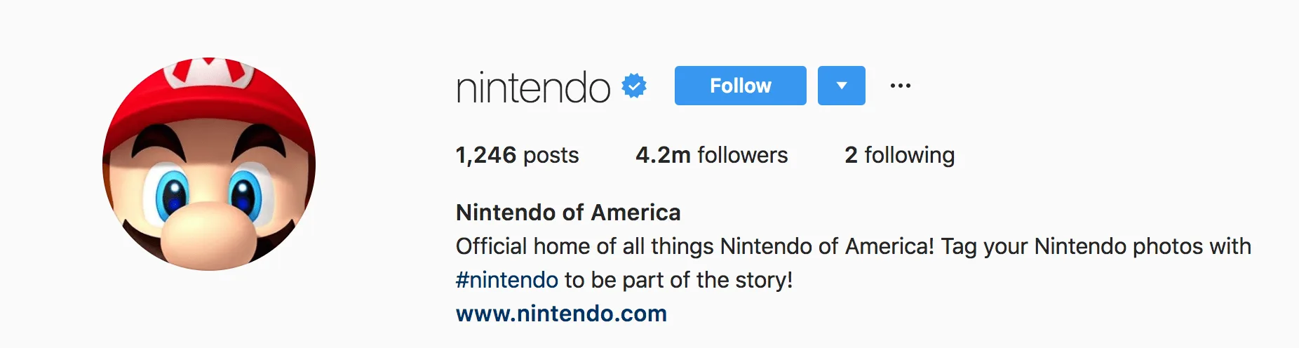 Como colocar um link em sua biografia do Instagram Perfil da Nintendo of America  