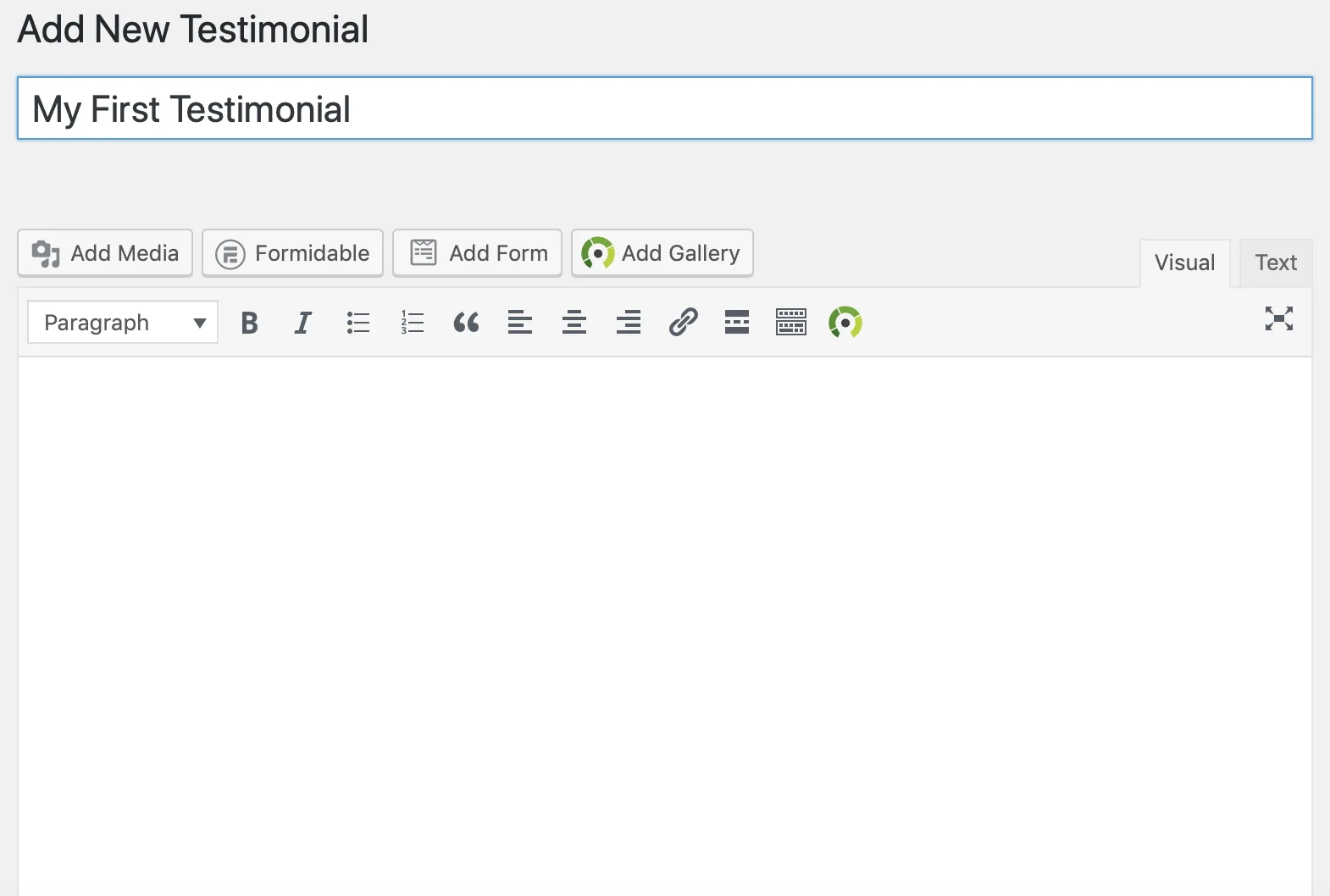 Erstellen Sie ein neues Zeugnis.