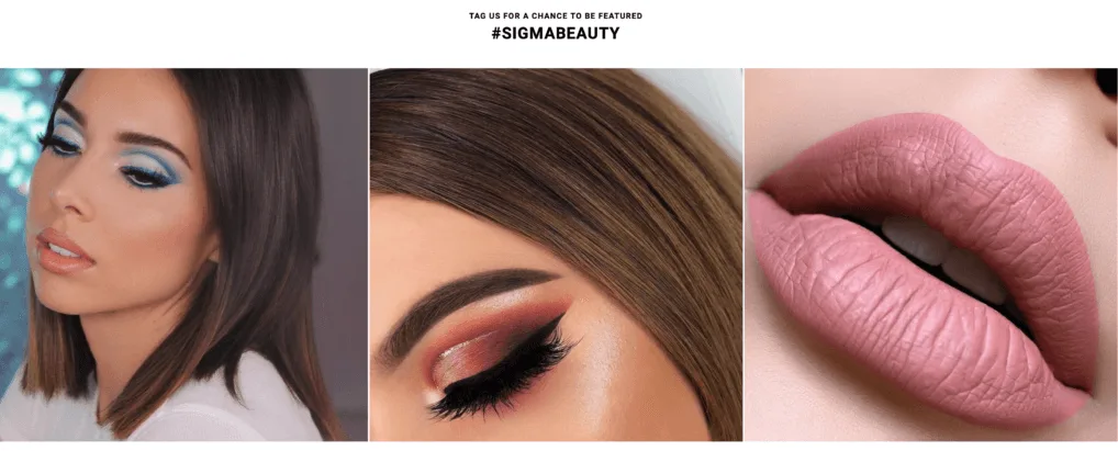 UGC für die Marke Sigma Beauty.