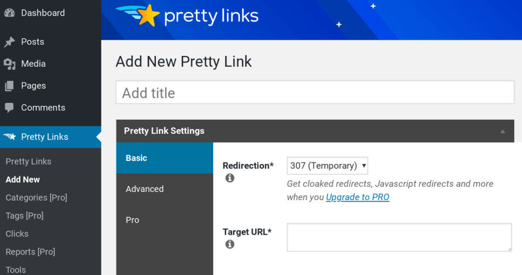 The Pretty Links plugin.