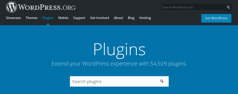 Diretório de plug-ins do WordPress.