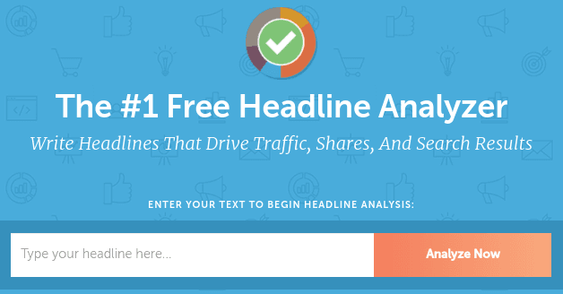 CoSchedule Headline Analyzer tool.