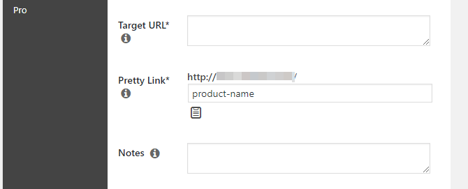 Cloaking an URL using Pretty Links 