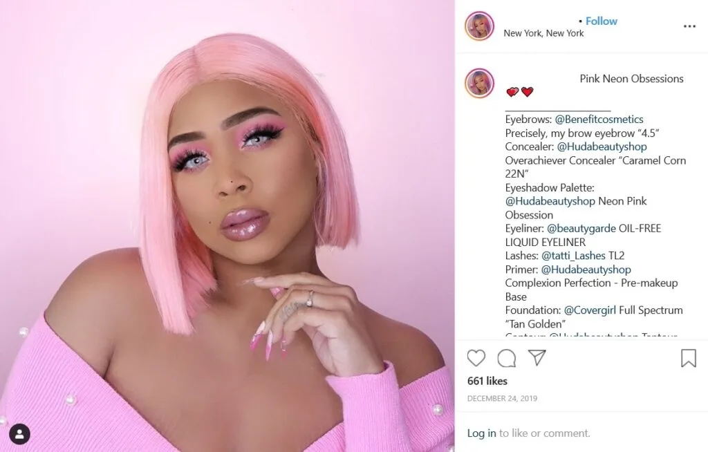 Ein Beispiel für einen Influencer.