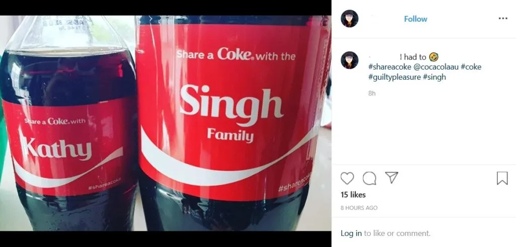 Ein Beispiel für die Verwendung von Marken-Hashtags auf Instagram.