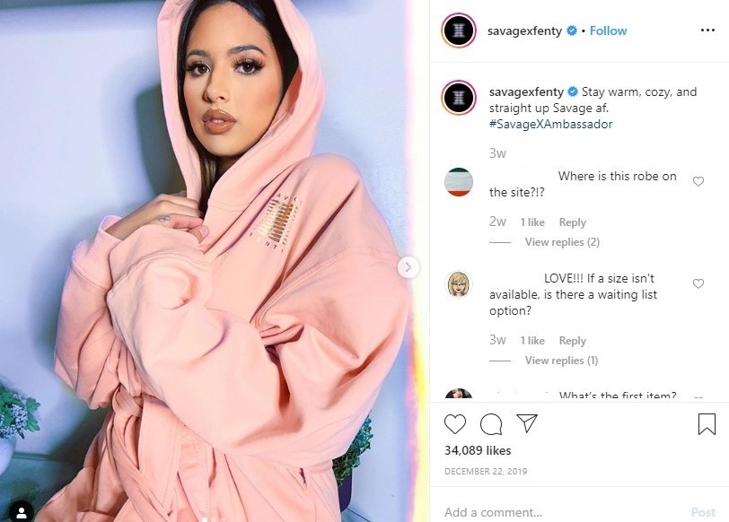An influencer being used in an Instagram marketing campaign.