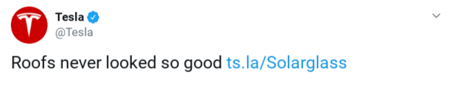 A tweet from Tesla containing a branded link.