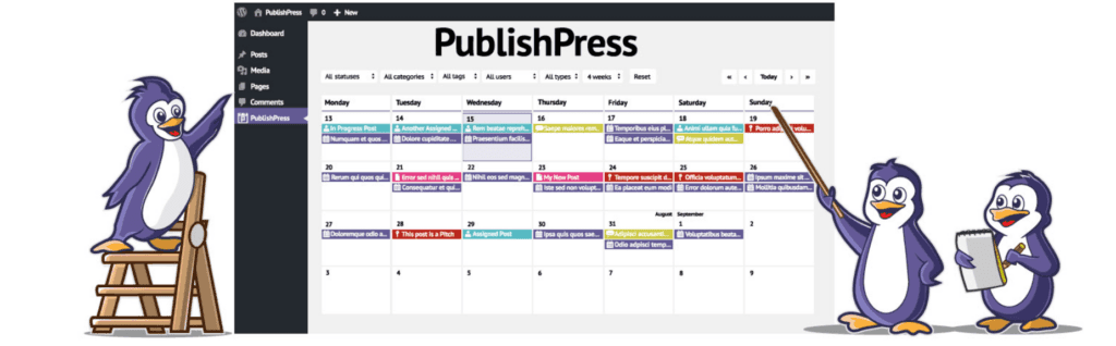 The PublishPress editorial calendar plugin.