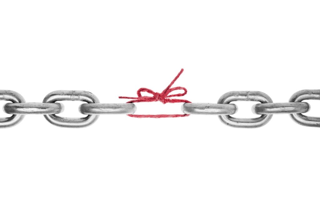 The weak link in the chain