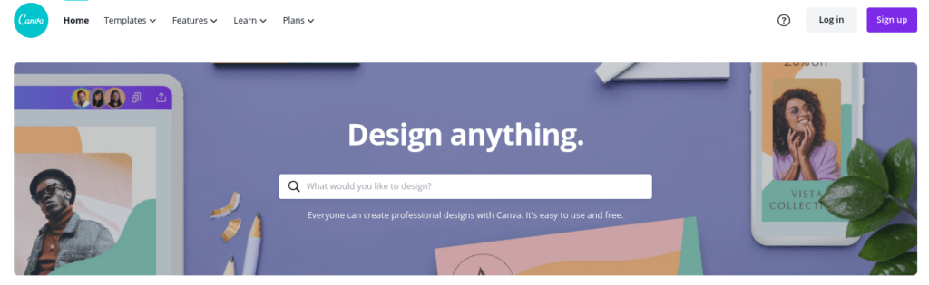 Design your personal brand using the Canva website.