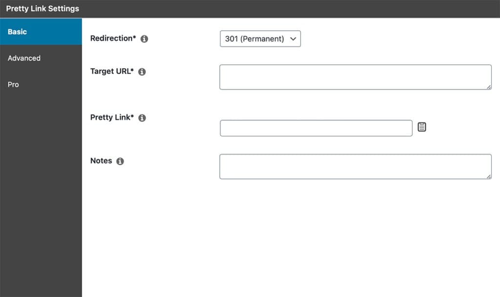 Use o plug-in Pretty Links para lidar com seus redirecionamentos 301.