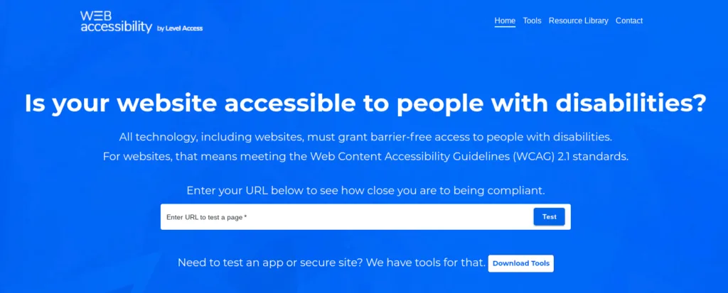 O site Web Accessibility by Level Access.