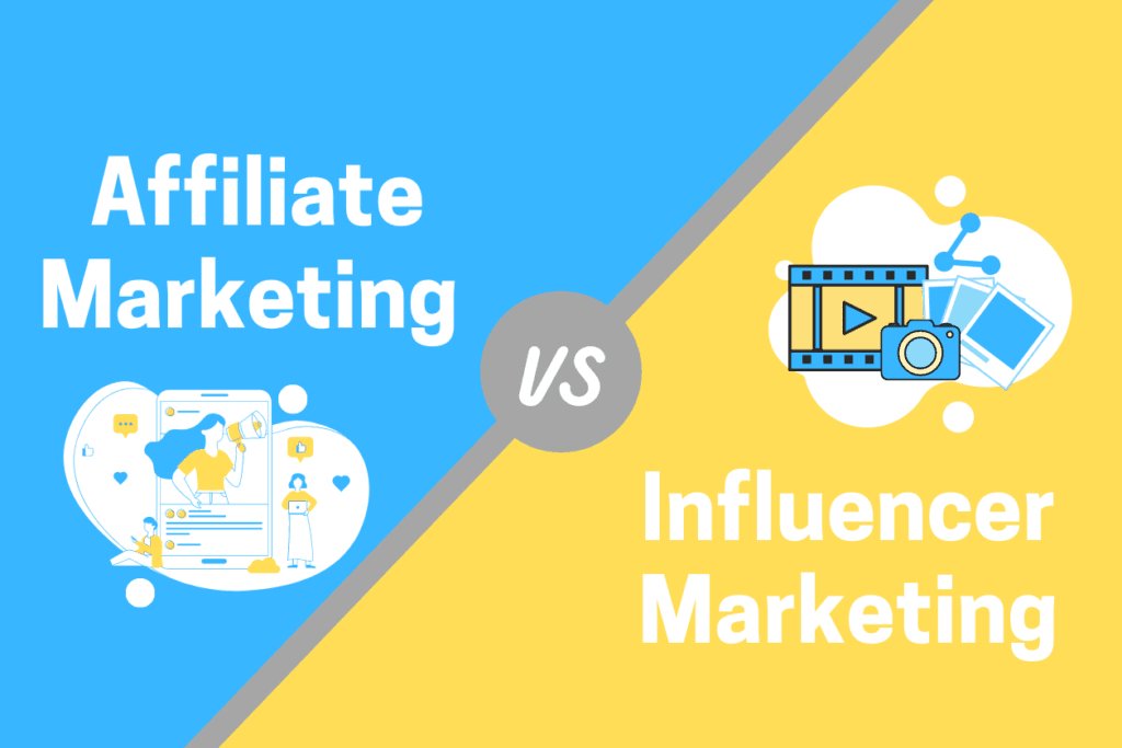 Marketing de afiliados vs. marketing de influenciadores