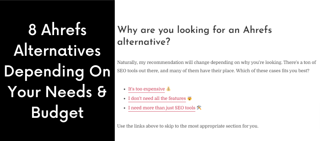 Ahrefs Alternatives by Marketing Arsenal