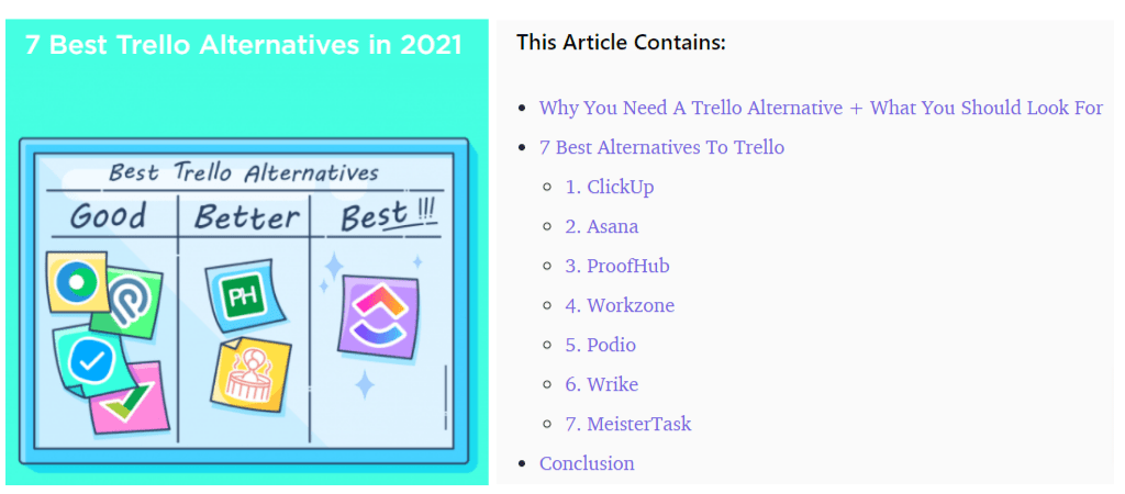 Trello Alternatives by ClickUp