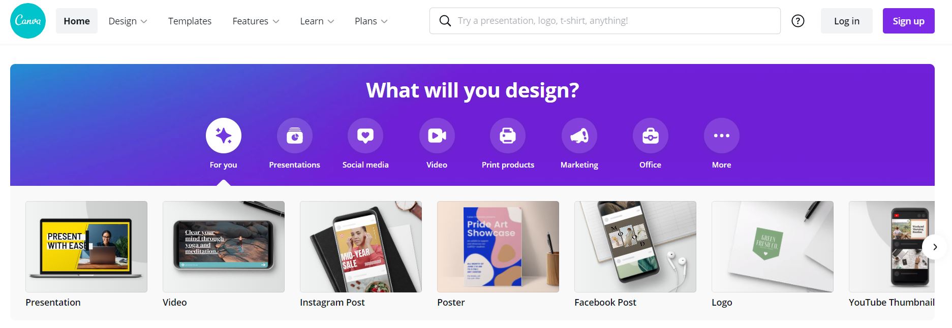Canva helps you design beautiful graphics for your blog and social media pages.