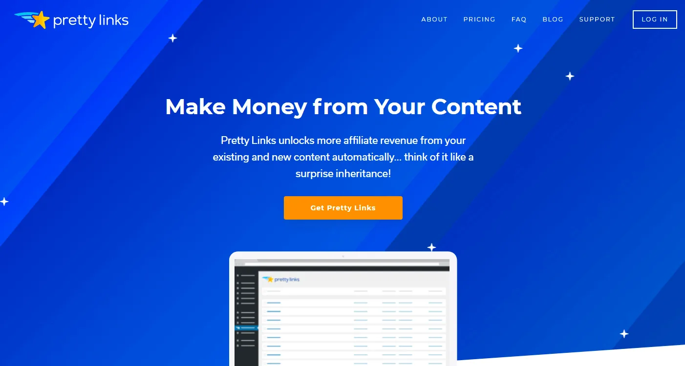 PrettyLinks homepage