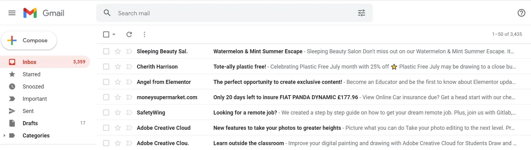 The use of subject line testers can help your promotional emails stand out in a Gmail inbox 