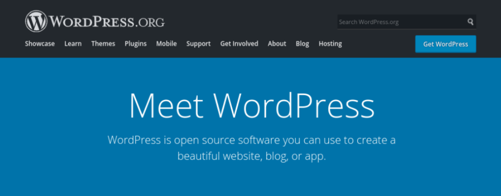 The WordPress.org website.