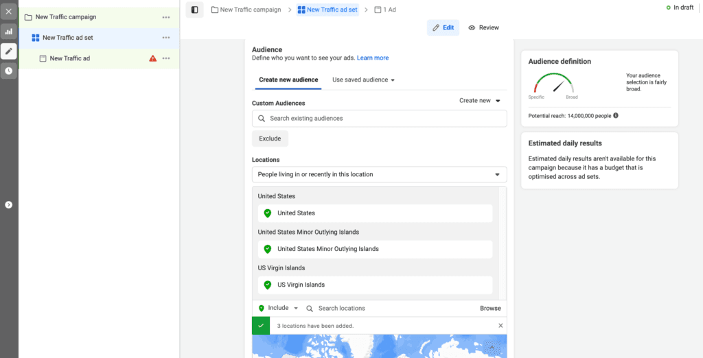 How to schedule social media ads using the Ads Manager.