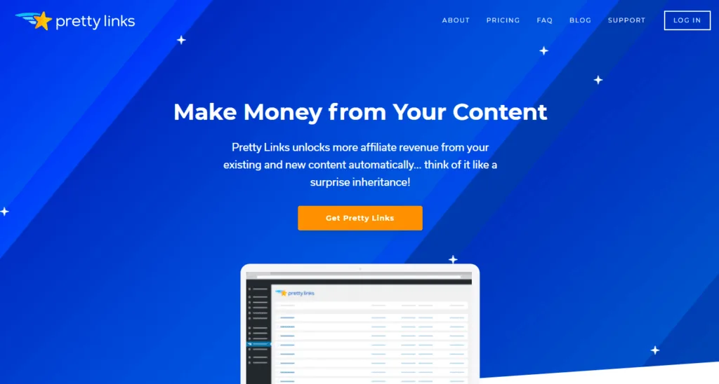 The Pretty Links plugin for WordPress.