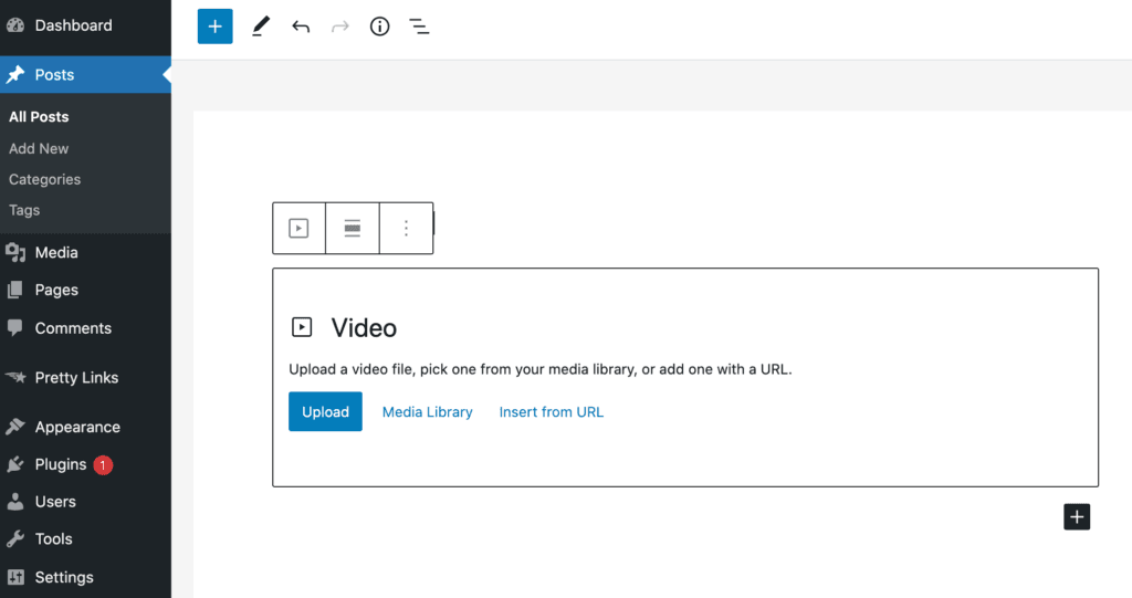 You can create interactive blog posts using the WordPress Video block. 