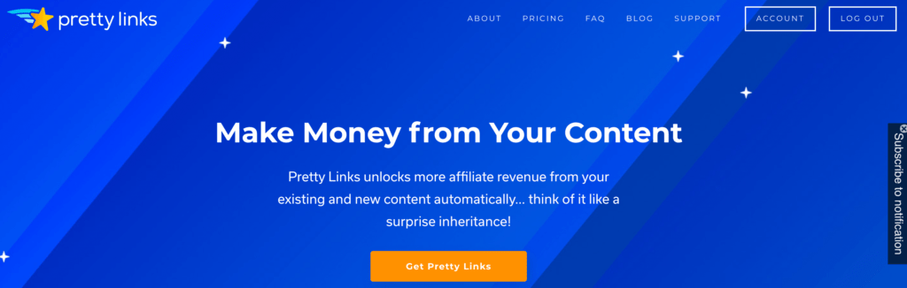 Build an Audience for your affiliate site with the Pretty Links plugin for WordPress