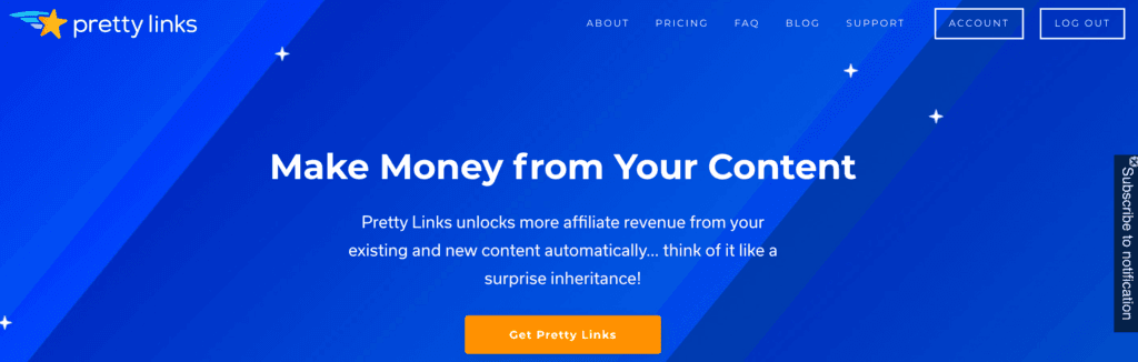 Build an Audience for your affiliate site with the Pretty Links plugin for WordPress