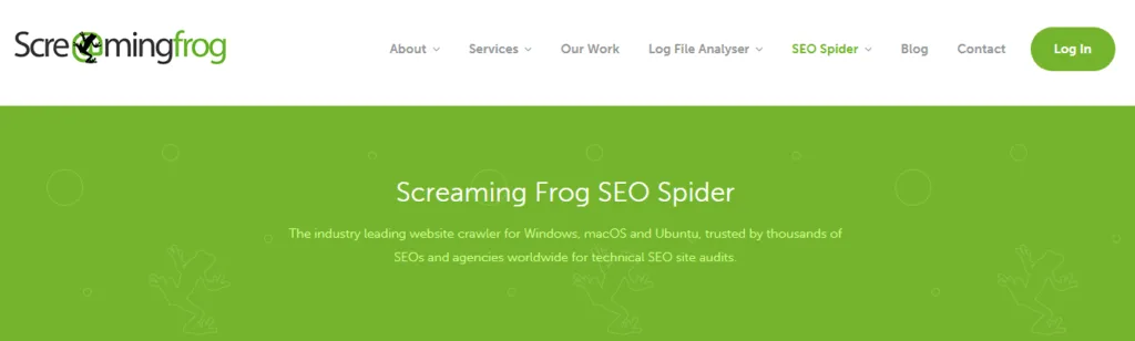 Herramienta Screaming Frog SEO Spider