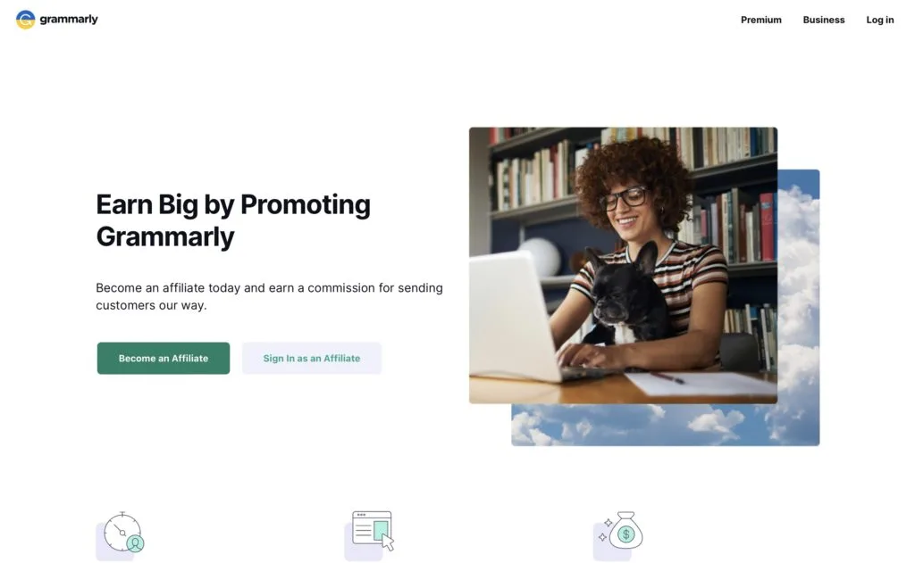 Grammarly offers one of the best affiliate marketing programs for college students. 