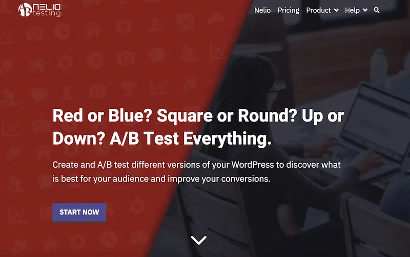 The Nelio Testing A/B testing feature. 