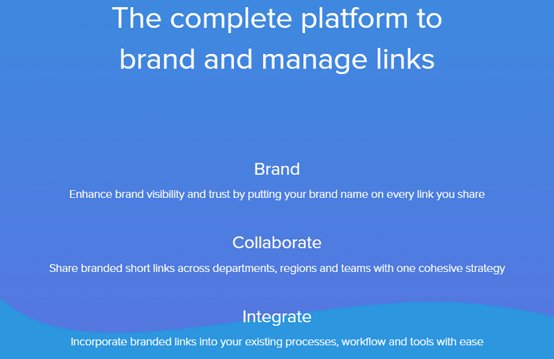 Rebrandly homepage