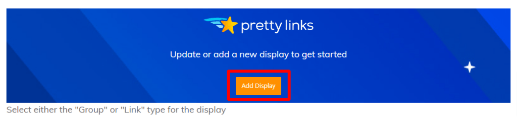 Add Product Display button
