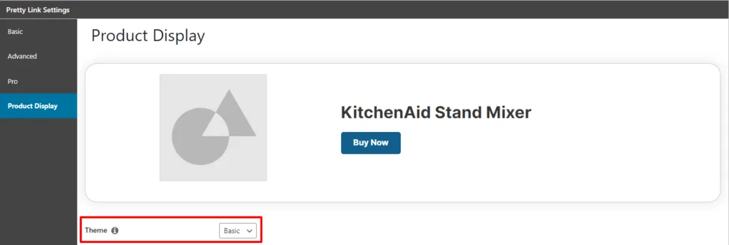 Choose your Product Display theme