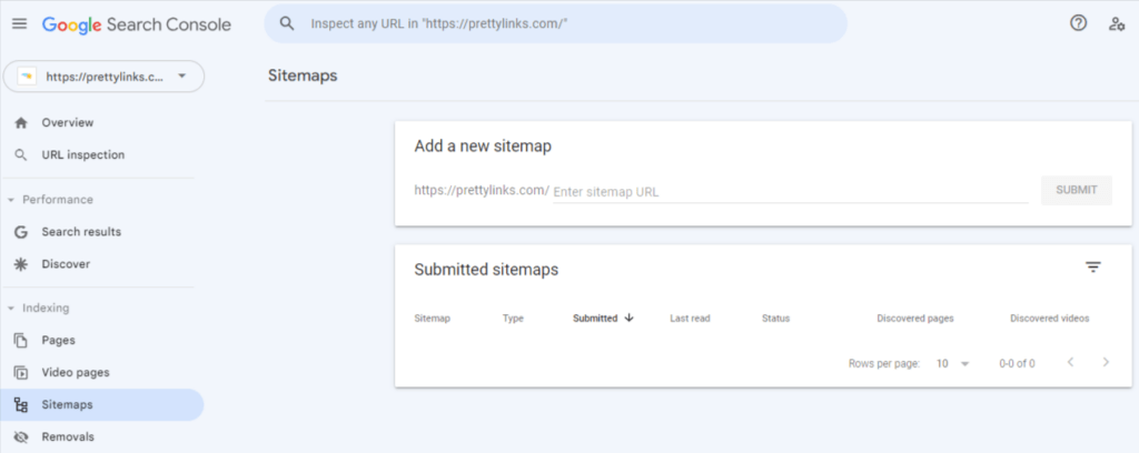 Submit your sitemap to Google Search Console 