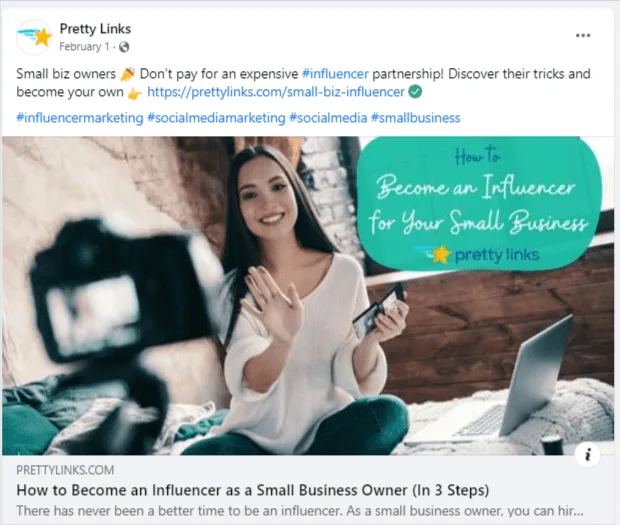 Short links on social media 