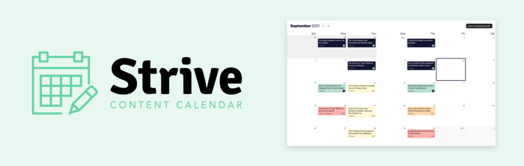 Strive Content Calendar 