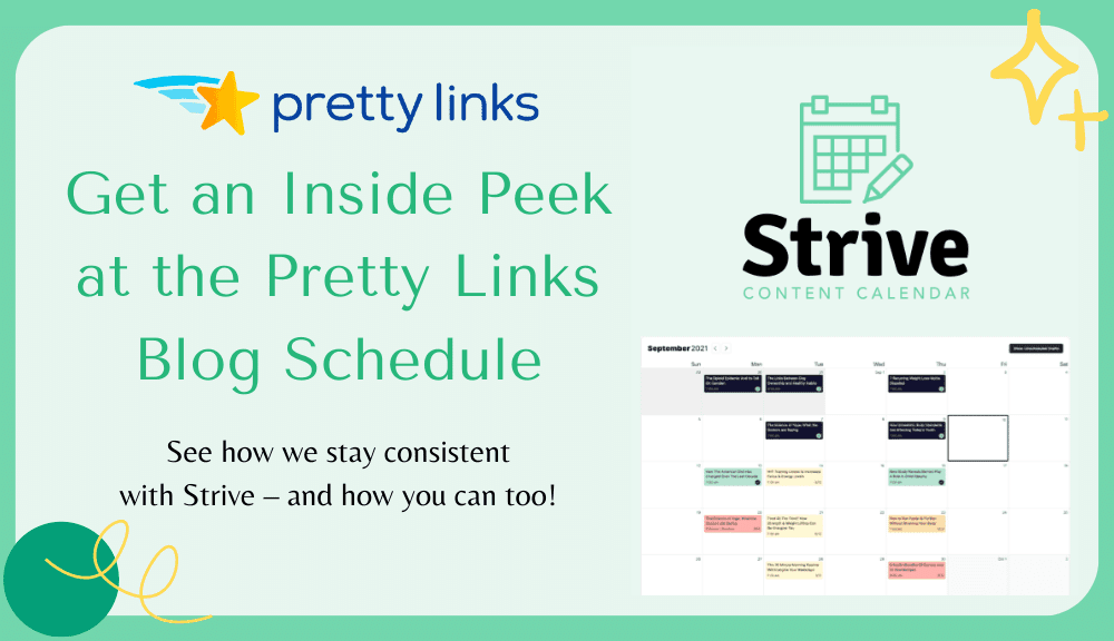 Calendario de contenidos Strive_Pretty Links