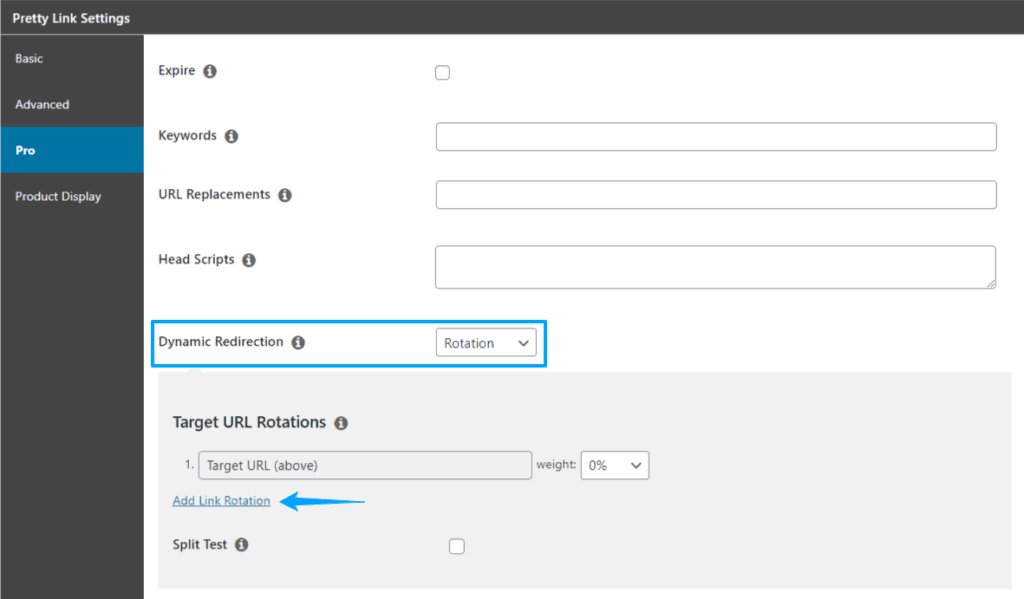 Pretty Links Redirections dynamiques 