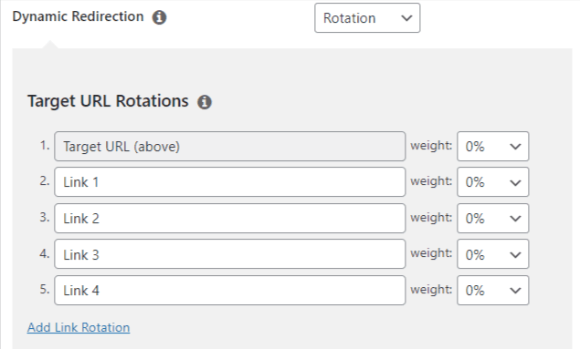 Add up to 20 link rotations with Pretty Links 