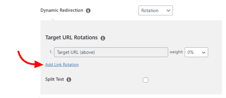Add a link rotation in Pretty Links