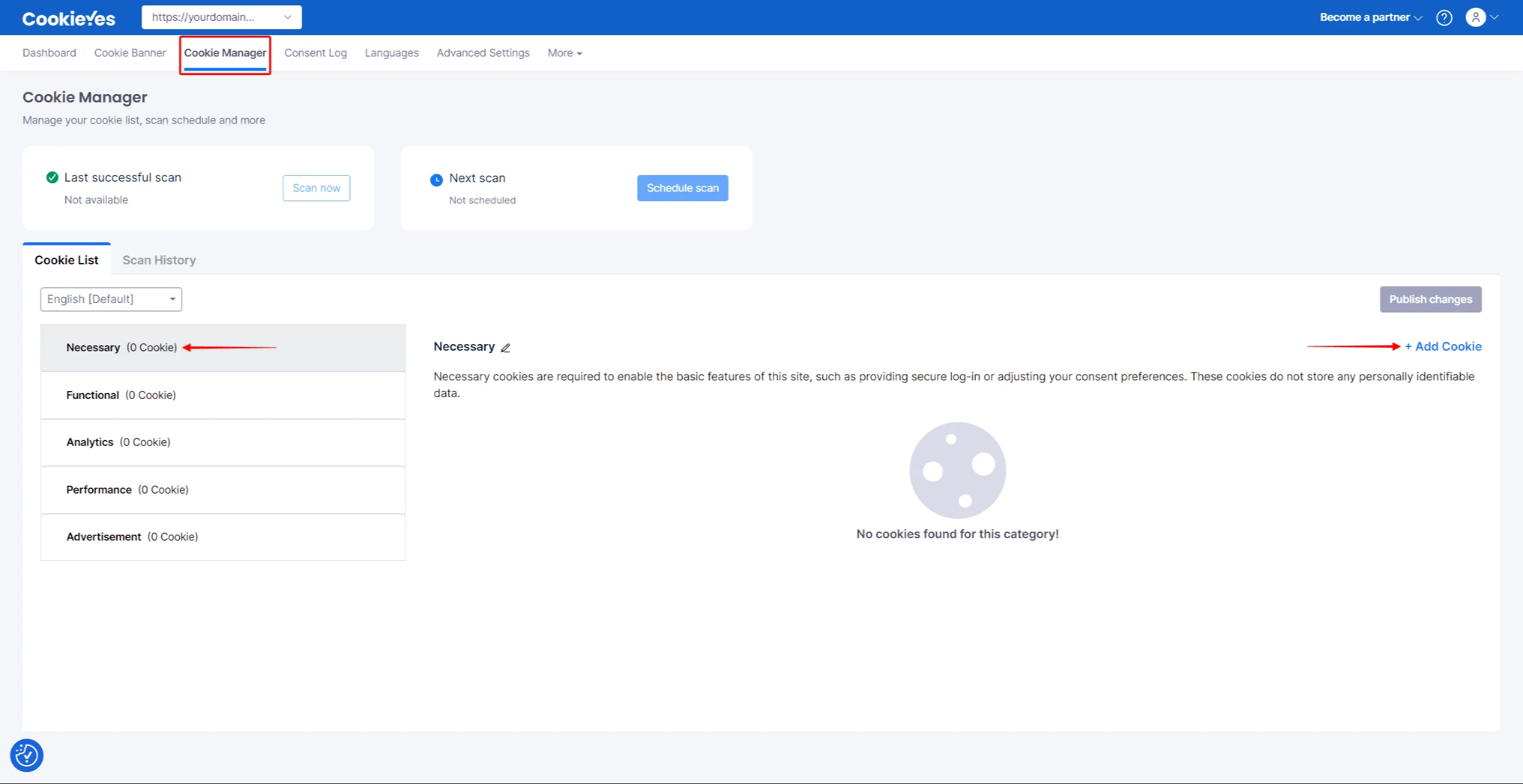 PrettyLinks - Gerenciador de cookies CookieYes