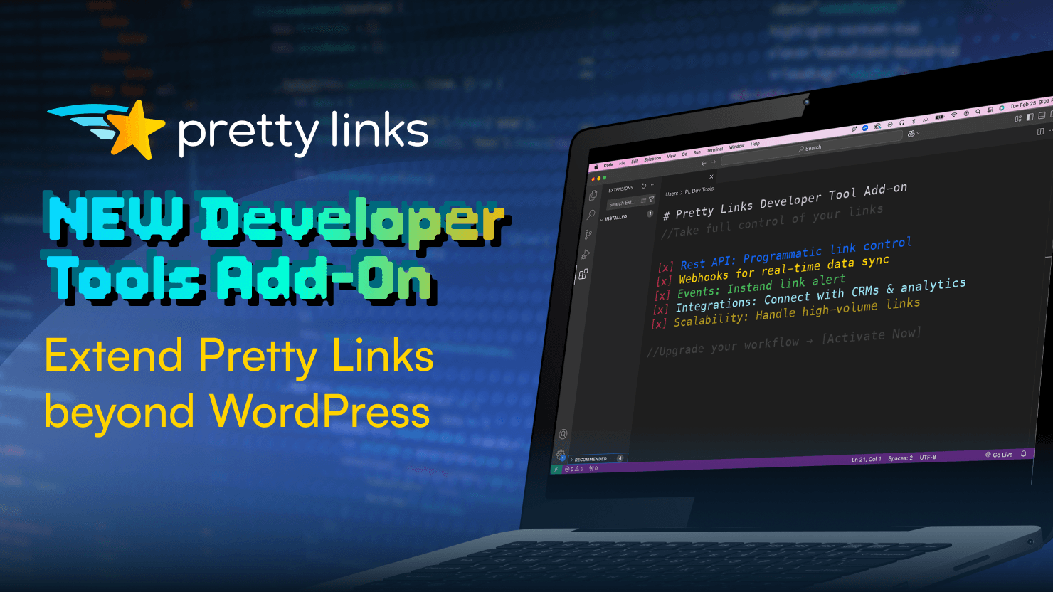Introducing the NEW PrettyLinks Developer Tools Add-On